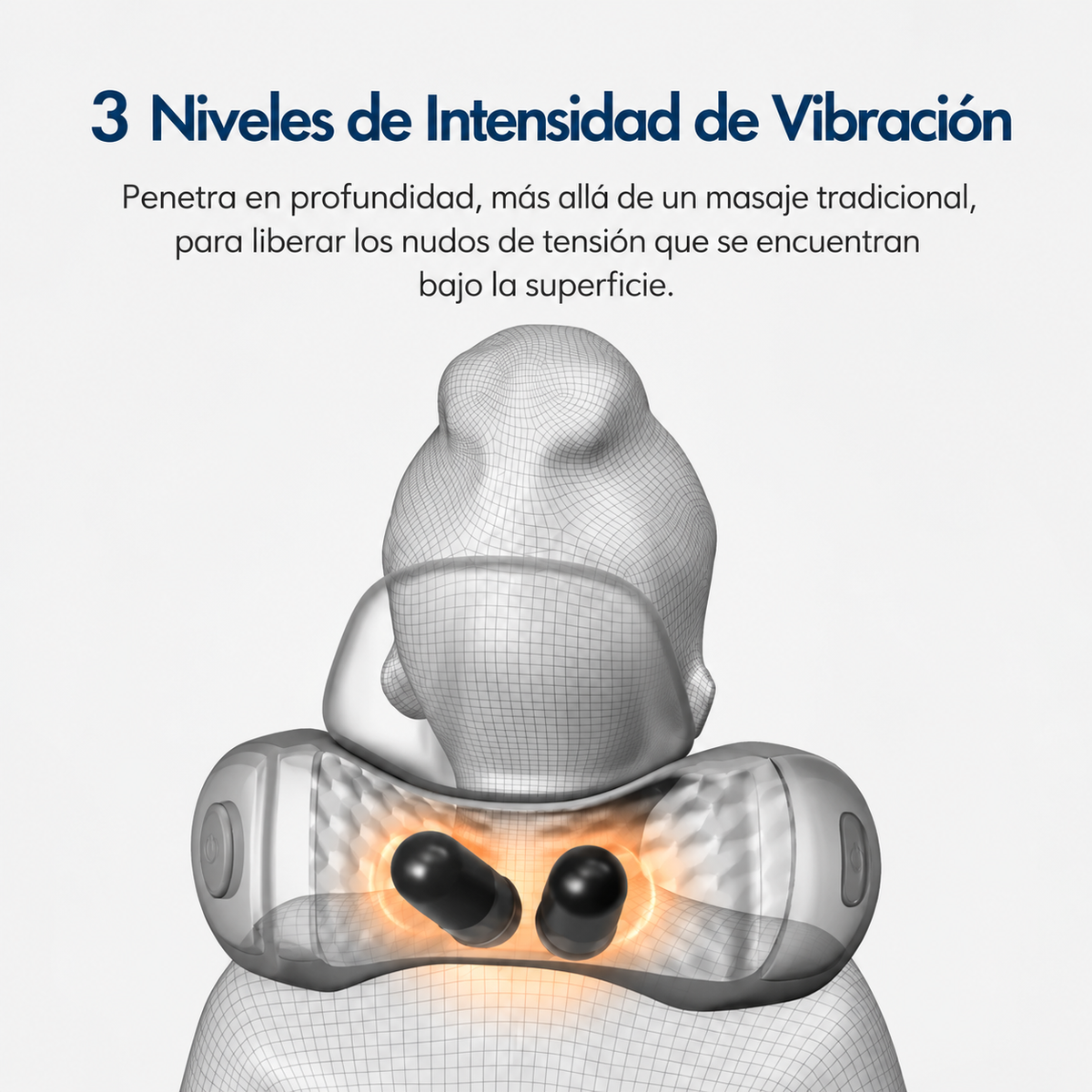 Sporadyk CerviRelax™ — Almohada cervical 3 en 1 con calor y vibración